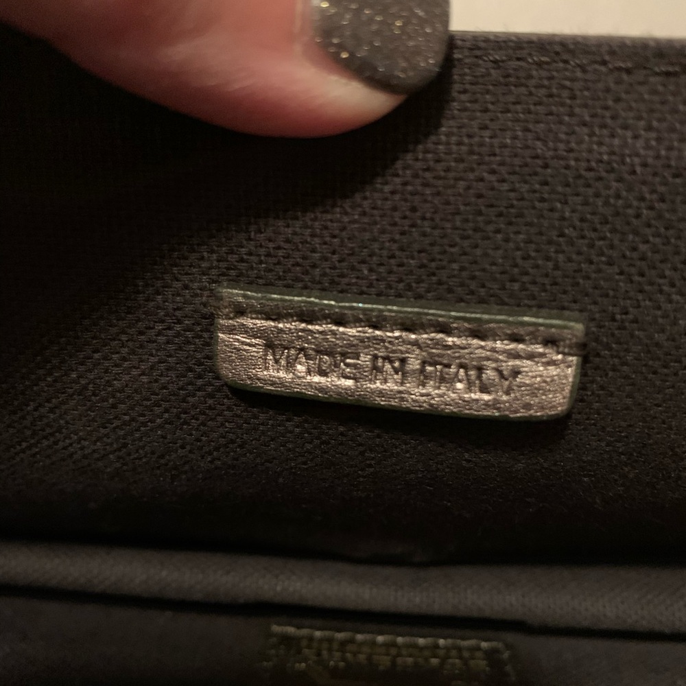 💯 Burberry Leather Clutch Pewter - Picture 8 of 8